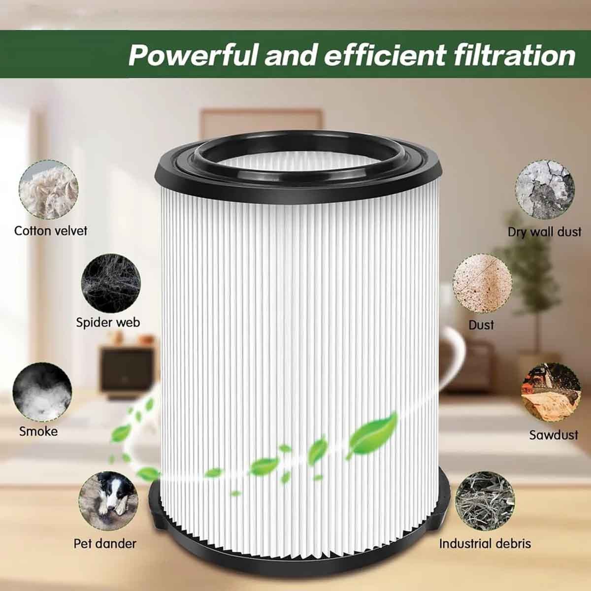 1-2 Pack VF4000 Filter for Ridgid 9 Gallon Wet Dry Vacs WD09350, WD09450 Vacuum gallery