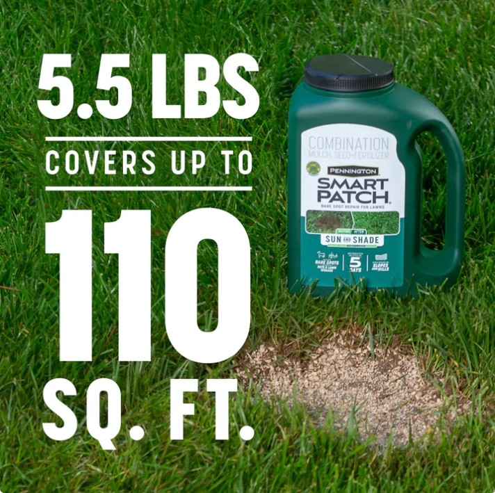 Pennington Smart Patch Sun and Shade Grass Seed Mix, 5.5 lb. gallery