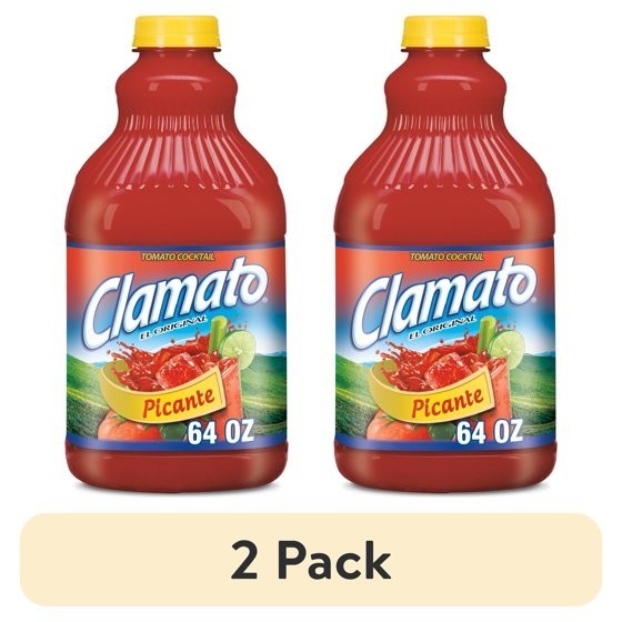 (2 pack) Clamato Tomato Cocktail, Picante, 64 Fl Oz, 1 Count gallery