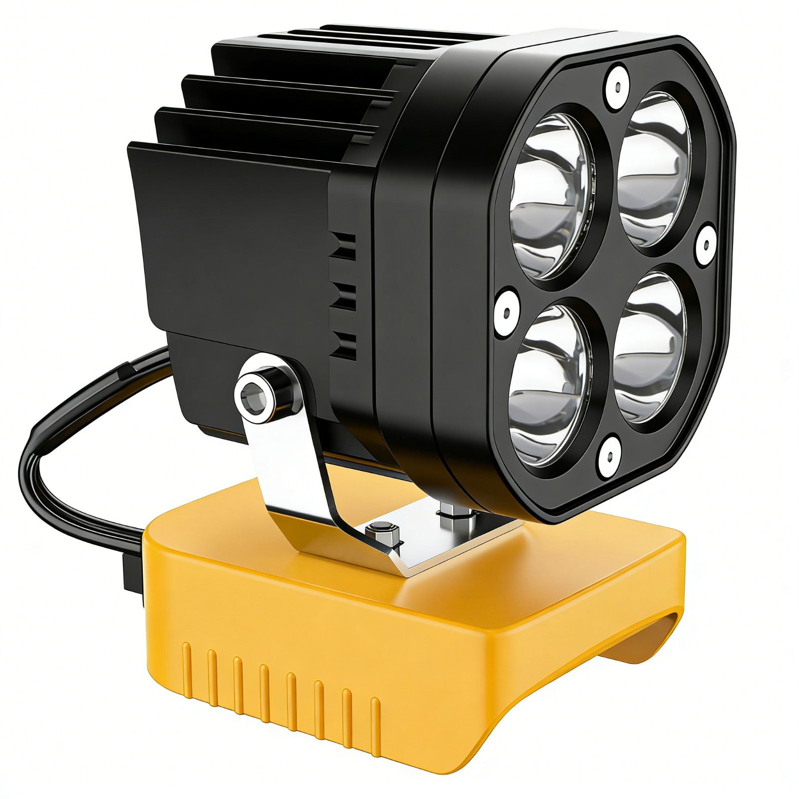 40W 6000LM LED Work Light Compatible with Dewalt 20V Battery gallery