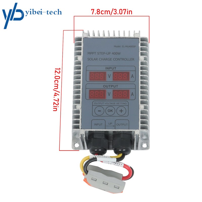 Waterproof Solar Panel Regulator Boost MPPT 24‑85V LED Display Adjustable 400W gallery