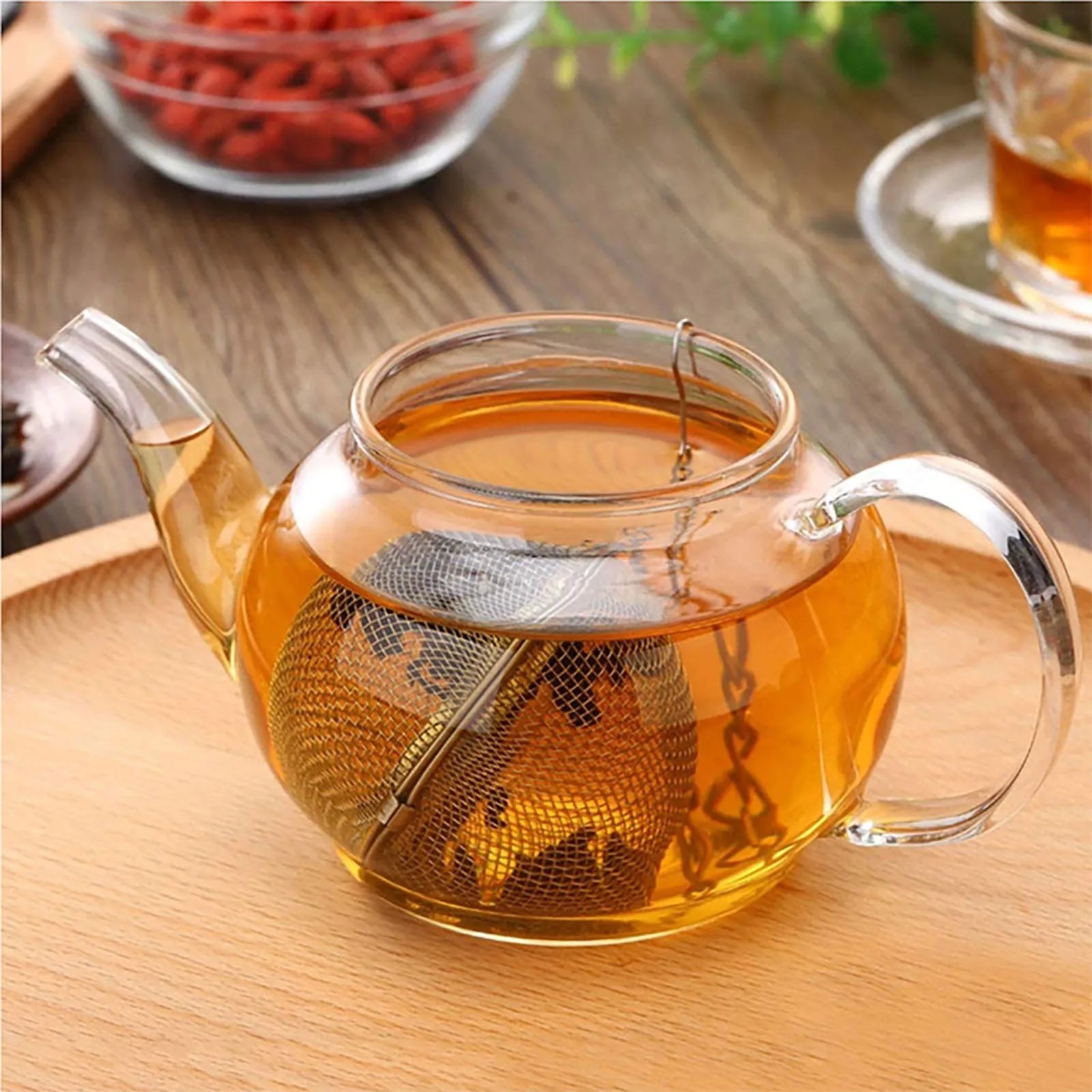 2 Pack Tea Ball Strainer – Stainless Steel Mesh Infuser for Loose Leaf Tea & Her gallery