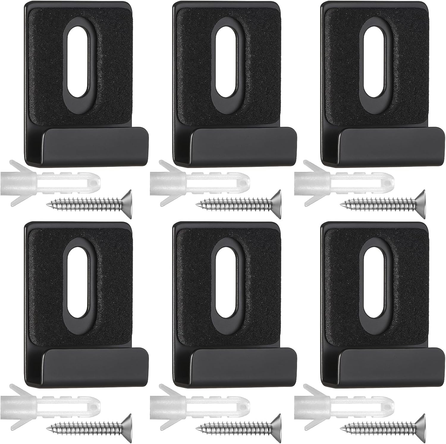 6 PCS Mirror Holder Clips Kit, Metal Wall Mounting Hardware Kit for Mirrors, Pic gallery