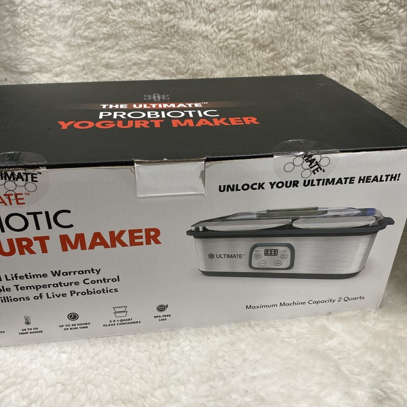 Ultimate Probiotic Yogurt Maker with Adjustable Temperature & Time (2 bowls) gallery