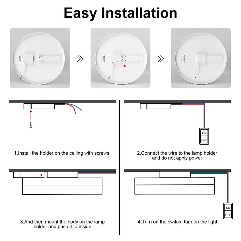 Round LED Ceiling Light Simple Square Ceiling Lights Modern Kitchen Ceiling gallery