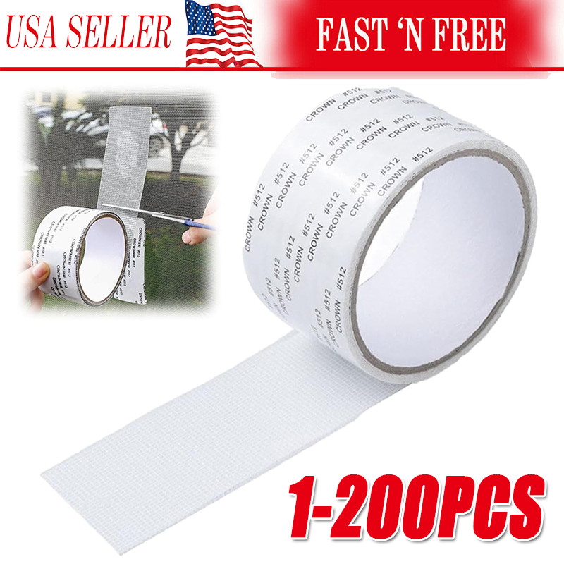 Screen Patch Repair Kit Window Repair Tape Fiberglass Covering Mesh Tool 5*200cm gallery