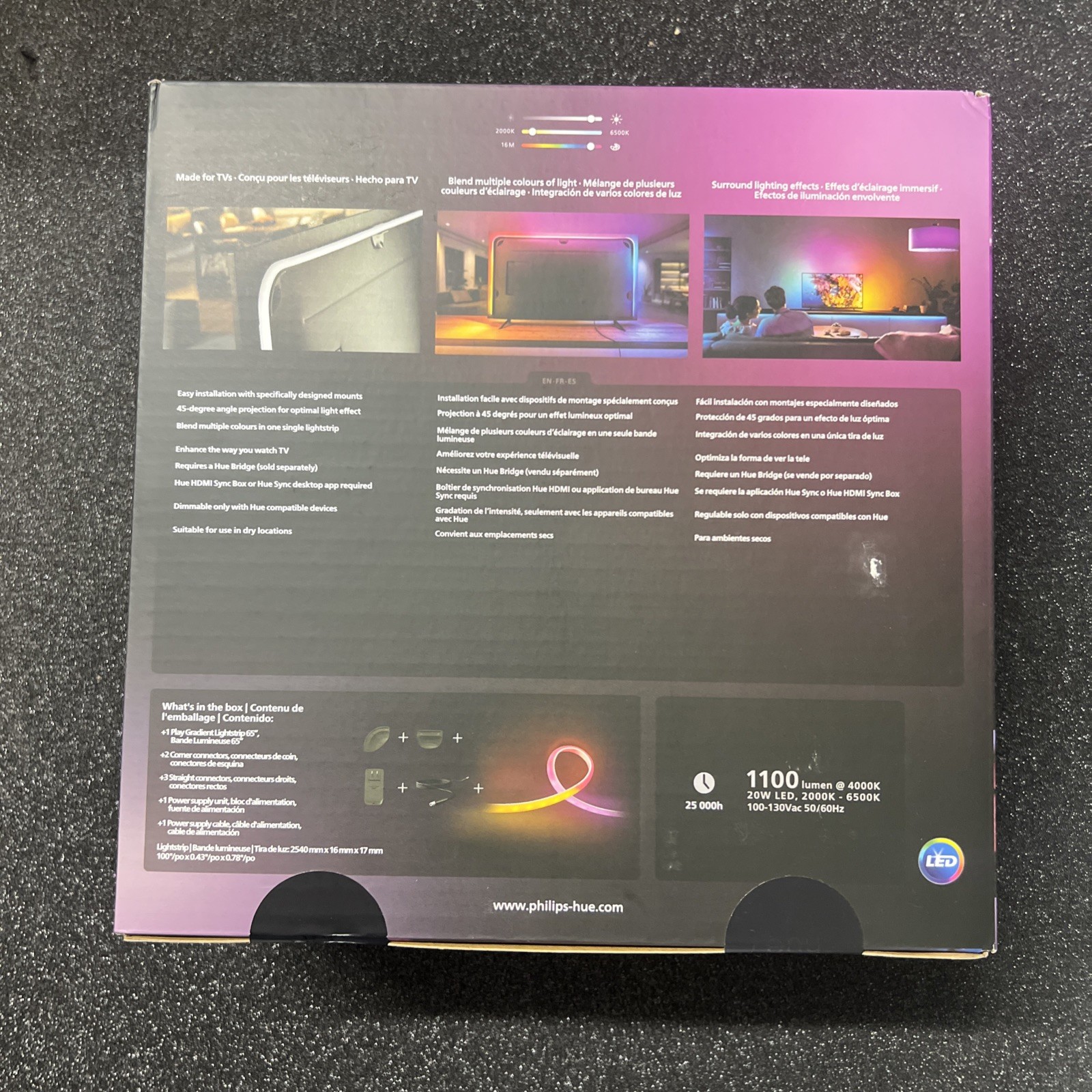 Philips Hue Play Gradient 65 Inch Smart Led Tv Light Strip Color Changing Lights gallery