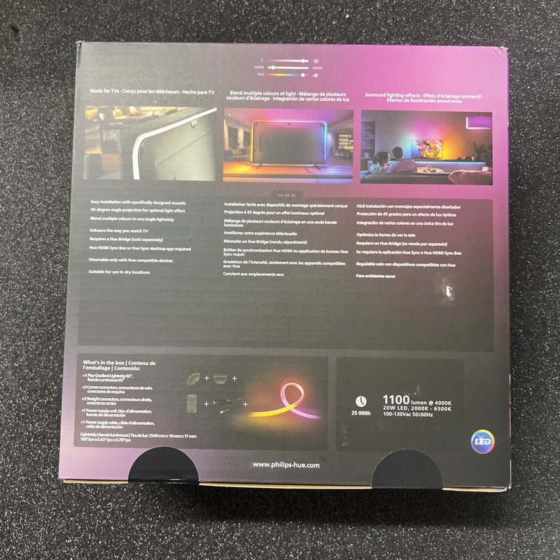 Philips Hue Play Gradient 65 Inch Smart Led Tv Light Strip Color Changing Lights gallery