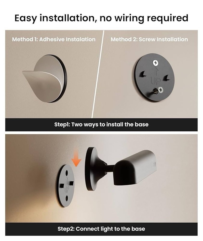 Rechargeable Wall Sconces LED Wall Lights with 7500Mah Battery Lamp for Bedroom gallery