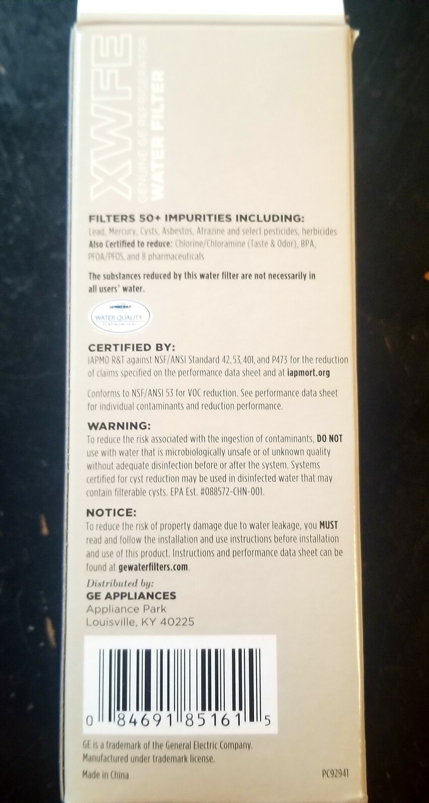 Genuine GE XWFE (XWF)Refrigerator Filters (With Chip) gallery