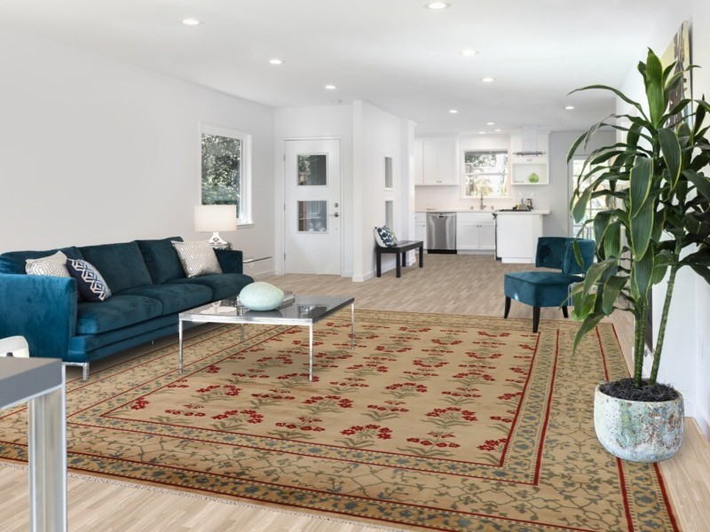 All-Over Pattern Aubusson Oriental Area Rug 9x12 Handmade Wool for Living Room gallery