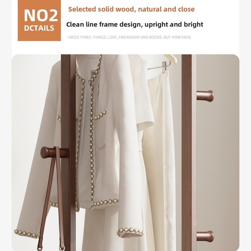 Coat Racks solid wood hanger Solid environmental protection easy to assemble gallery