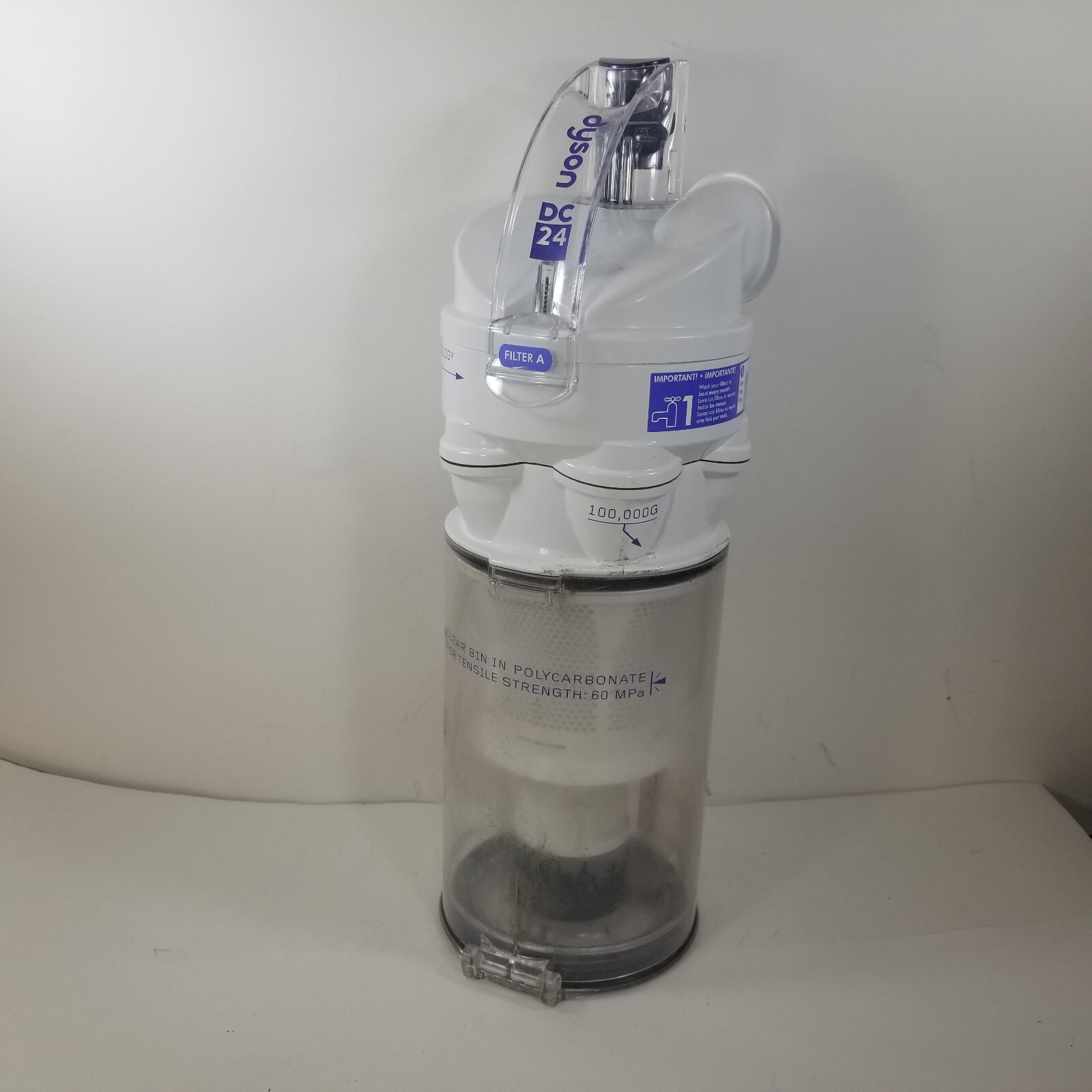 GENUINE Dyson DC24 Cyclone Bin Tank Canister Lid Assembly White gallery