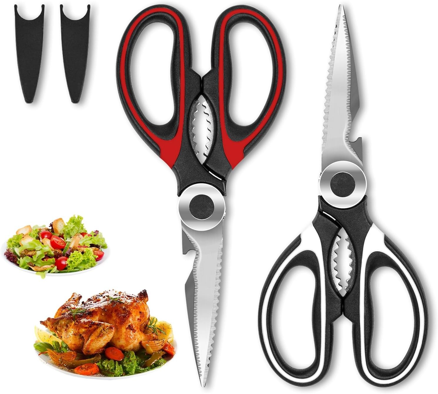 SZHLUX 2-Pack Kitchen Scissors Heavy Duty, Premium Sharp Kitchen Shears for Food gallery