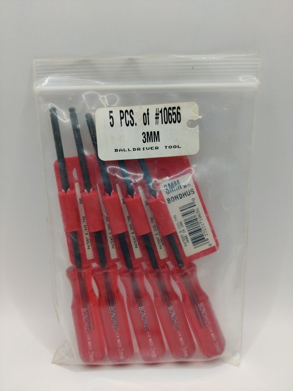 5x Bondhus 10656 3mm Balldriver Screwdrivers Tool Bundle Made In USA gallery