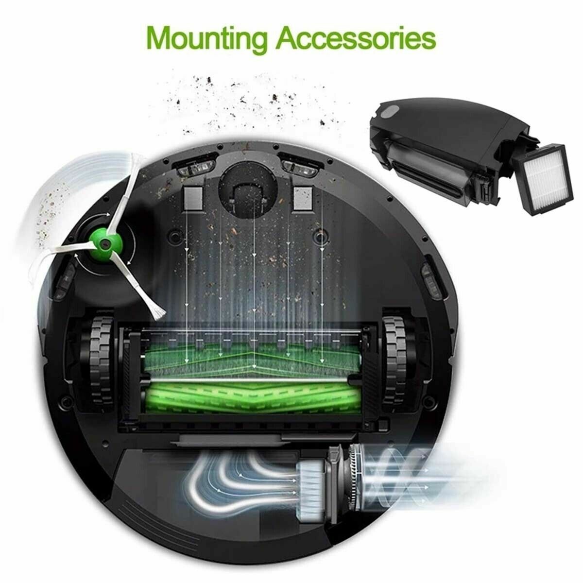 For iRobot Roomba Replacement Parts Side, Roller Brushes, Filters E5 E6 E7 i3 i7 gallery