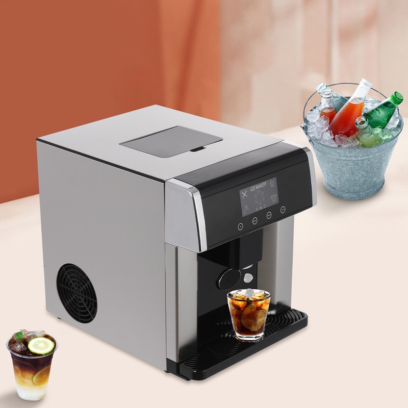 Nugget Ice Maker 33lbs Countertop Pebble Ice Maker Machine Self-Cleaning ZB-10E gallery