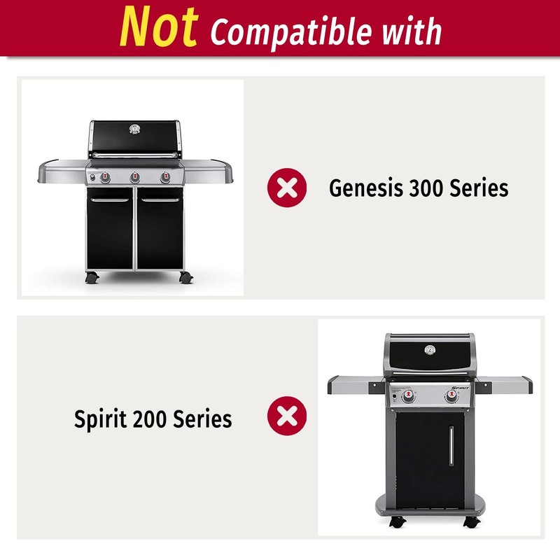 2-Pack 7638 Grill Grates for Weber Genesis Silver Gold B/C Cast Iron Replacement gallery
