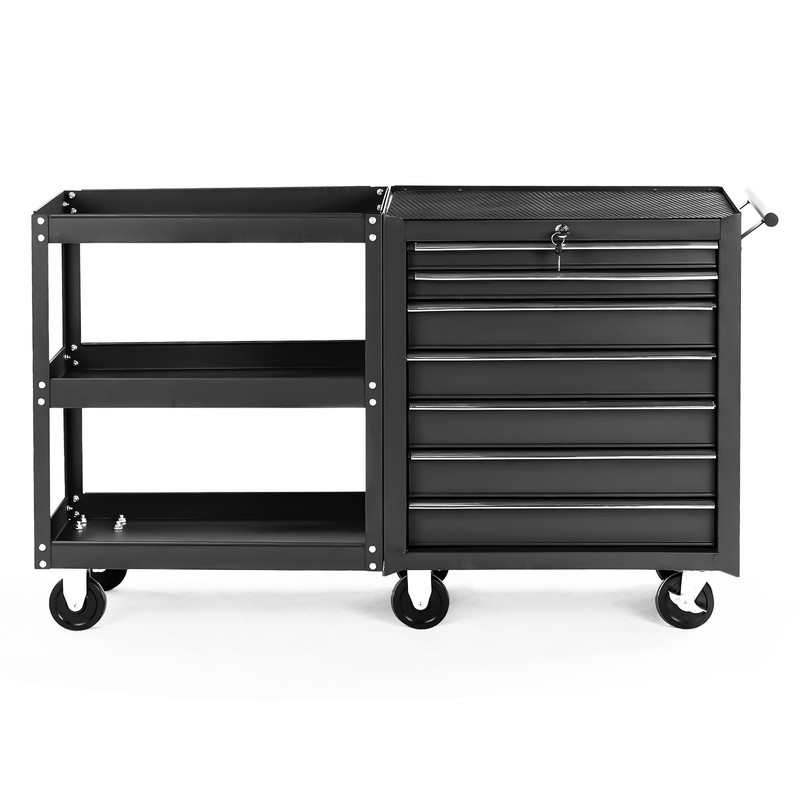 Rolling Tool Chest Tool Box with 7 Drawers & Wheels & Drawer Liners for Garage gallery