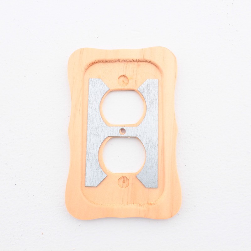 Leviton Solid PINE Wood 1Gang Receptacle Wallplate Duplex Outlet Cover 89203-CVP gallery