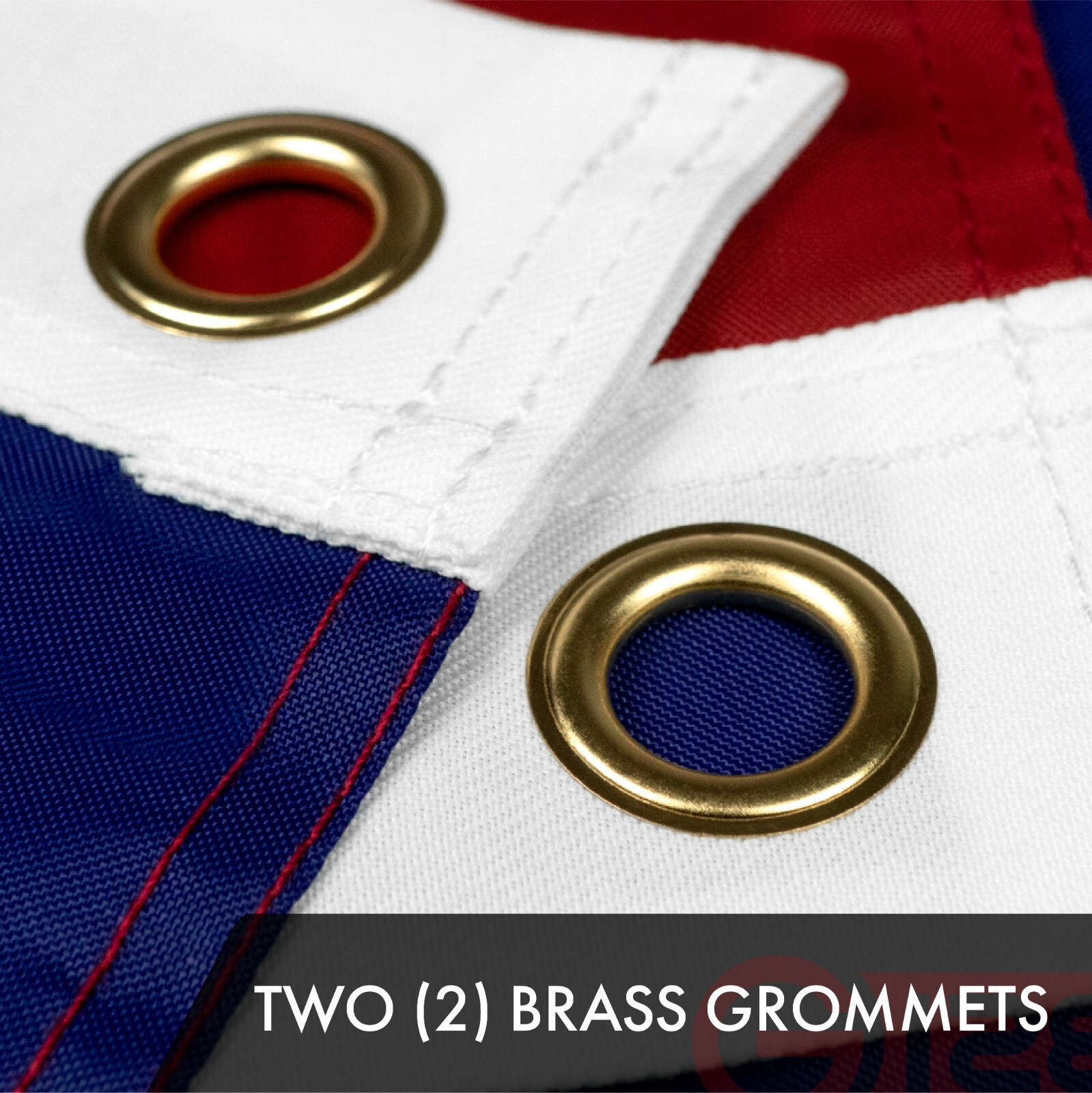 American US USA Flag 2.5x4FT Embroidered Polyester Brass Grommets By G128 gallery