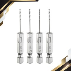 4 Set M35 High Speed Steel Cobalt Twist Drill Bit 1mm Dia 1/4″ Hex Shank