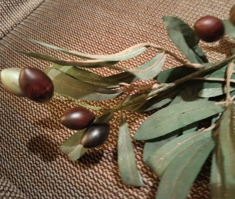 Artificial Olive Branch Stem Approximately 16 In gallery
