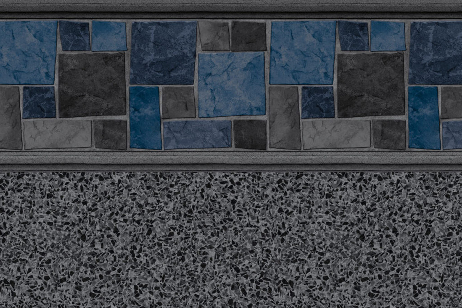 GLI Courtstone Gray 20 Mil Inground Rectangle Swimming Pool Liner - Choose Size gallery