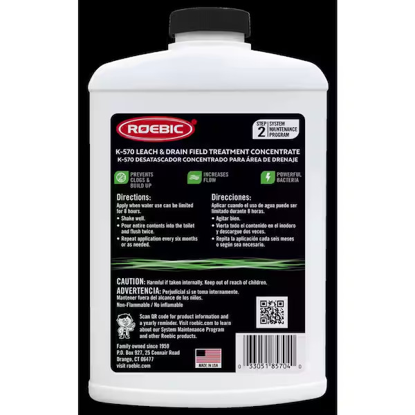 Long Lasting Clogged Leach and Drain Field Concentrated Formula Safe Easy to Use gallery