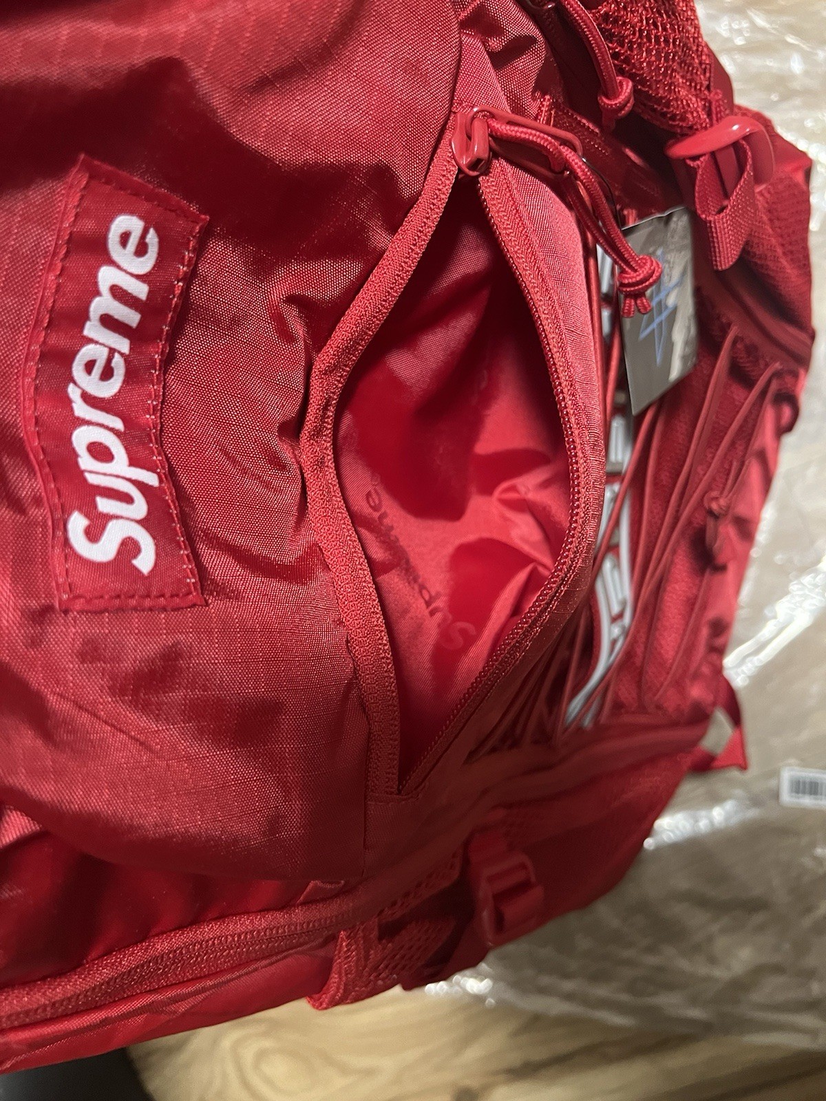 Supreme Red Backpack (FW23B4) 4
