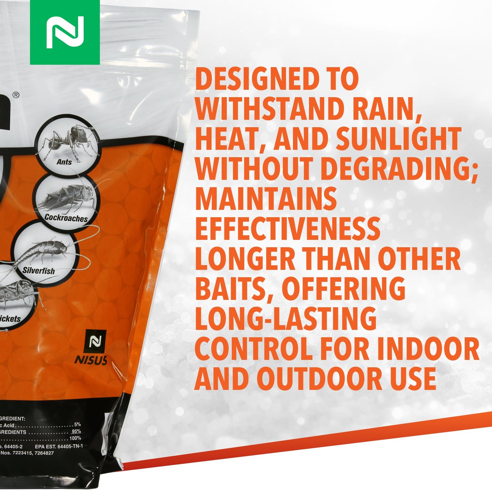 Granular Bait Weather Resistant Boric Acid 10 lbs Indoor Outdoor Nisus Niban gallery
