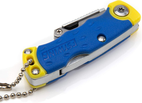 Estwing Folding Lock Back Utility Knife/Box Cutter Mini Mini, Blue, Yellow gallery