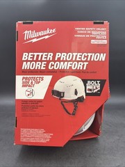 *READ*Milwaukee BOLT White Type 2 Class C Vented Safety Helmet