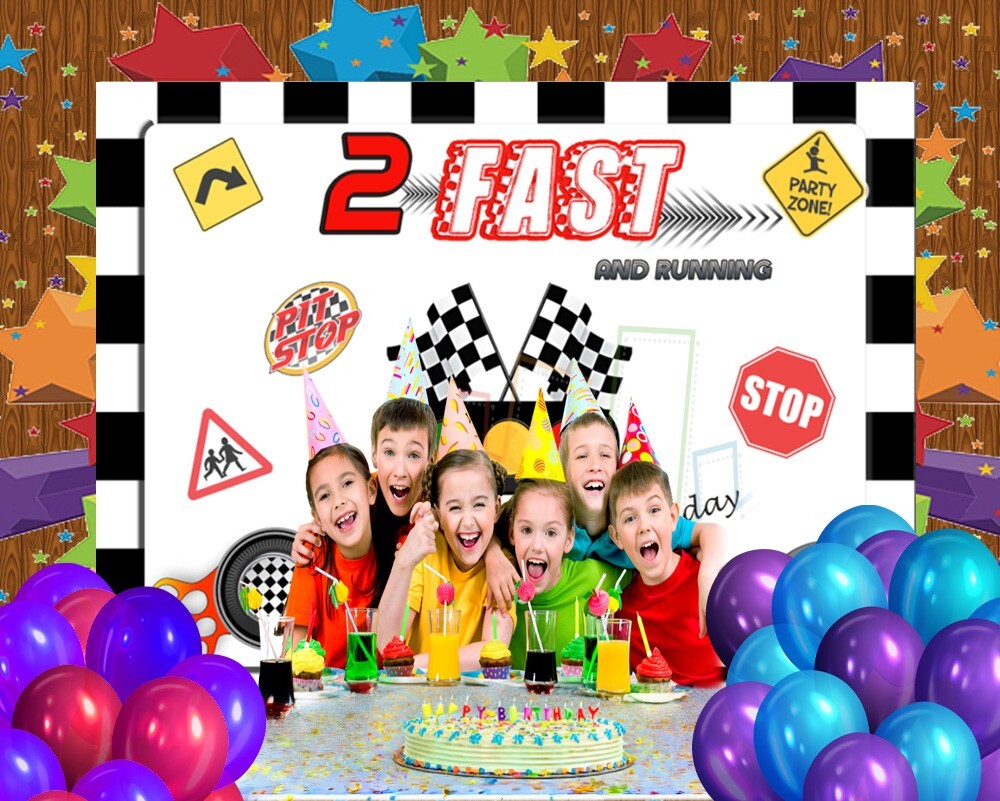 CUSTOM TWO FAST BIRTHDAY ALL AGE Backdrop-BASKETBALL PHOTO SHOOT- SIZE 7ftxH5 gallery