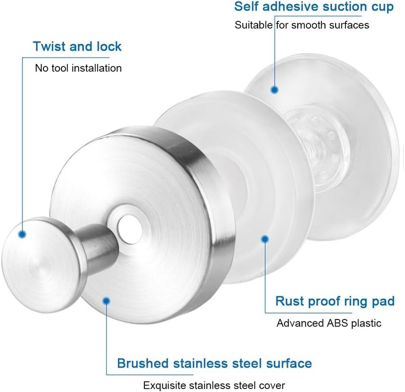 Suction Cup Wreath Hanger，Suction Cup Hooks Hanging 15 Lbs，Waterproof Suction gallery