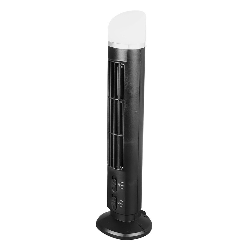 Portable Bladeless Tower Fan With Light For Home Office Study ECBZ gallery