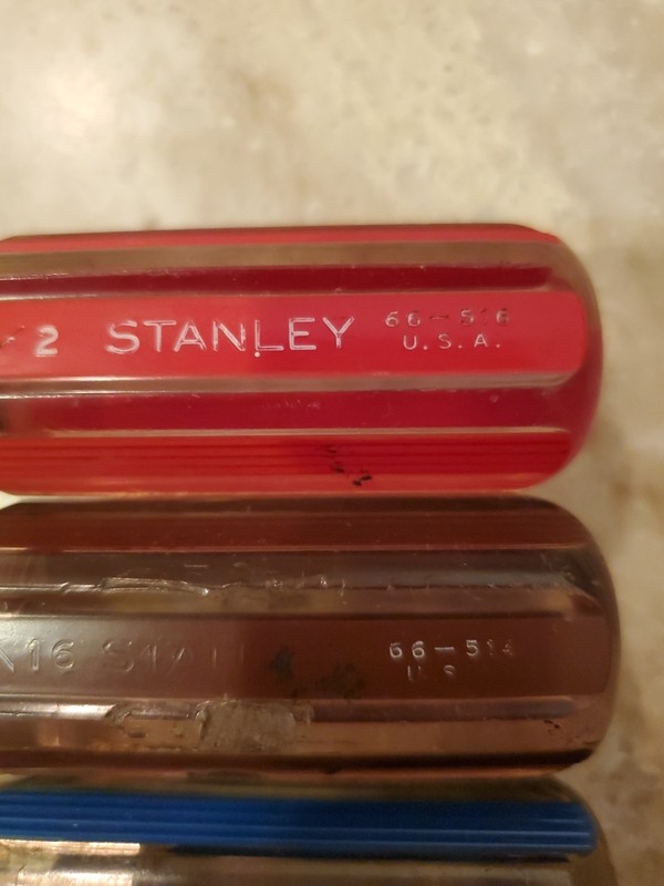 Six Piece Vintage Stanley Nut Driver Set No. 66 (Yellow From 61) See Pics! EUC! gallery