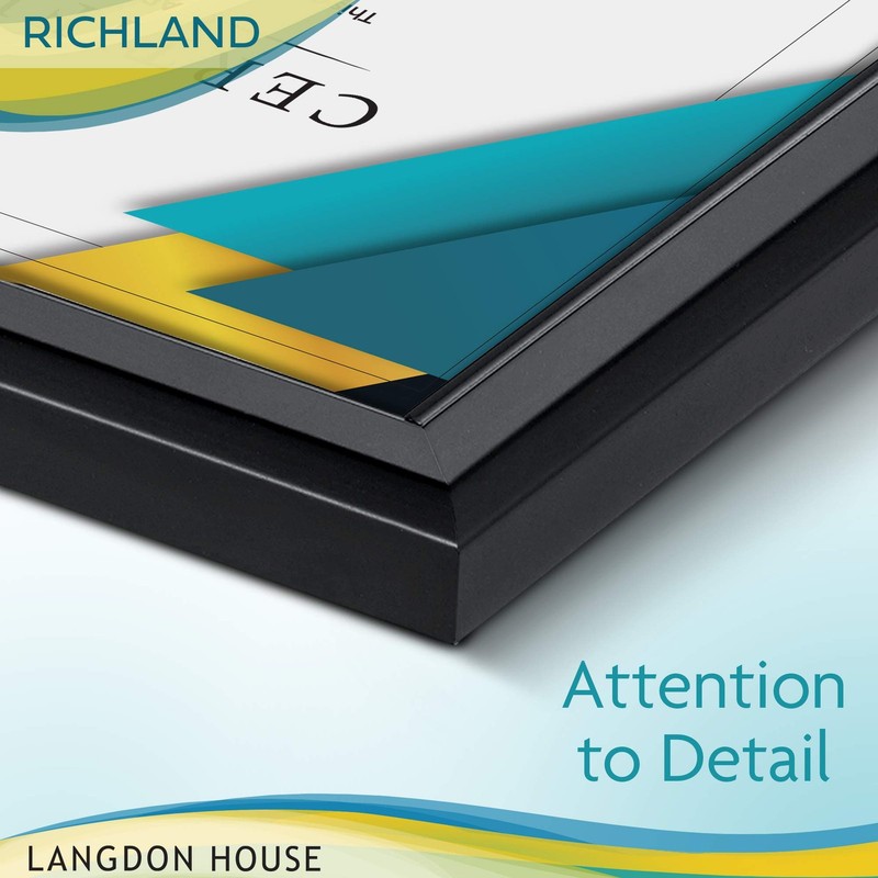 8.5x11 Certificate Frames Set (Black, 12 Pack) Distinguished Edging for Style... gallery