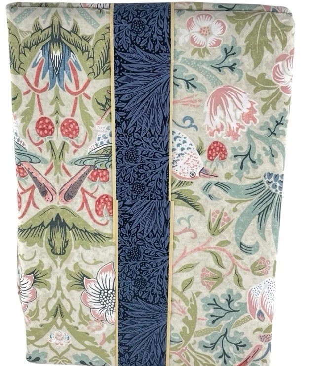 William Morris Strawberry Thief SUMMER King Duvet Cover Set Floral Birds 3 pc gallery