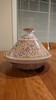 William Sonoma Tagine Terracotta Pot 10.75"D, Hand Painted Bachmara Tunisia gallery