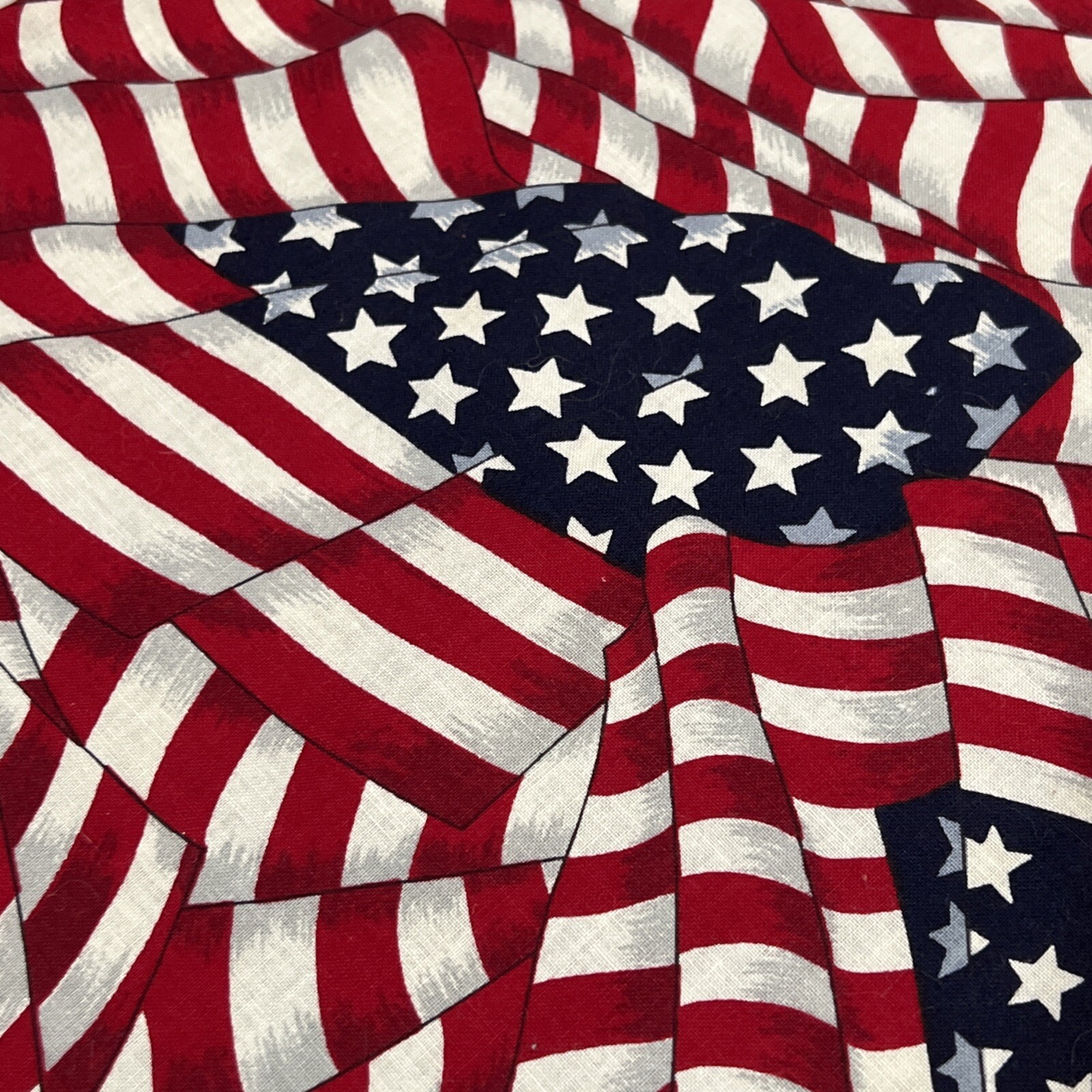 59”x 81” patriotic table cloth, stars and stripes, America Homemade gallery