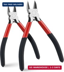 2PCS Wire Cutters Side cutter Cable 6/5″ Heavy Duty Cutting pliers Carbide Steel