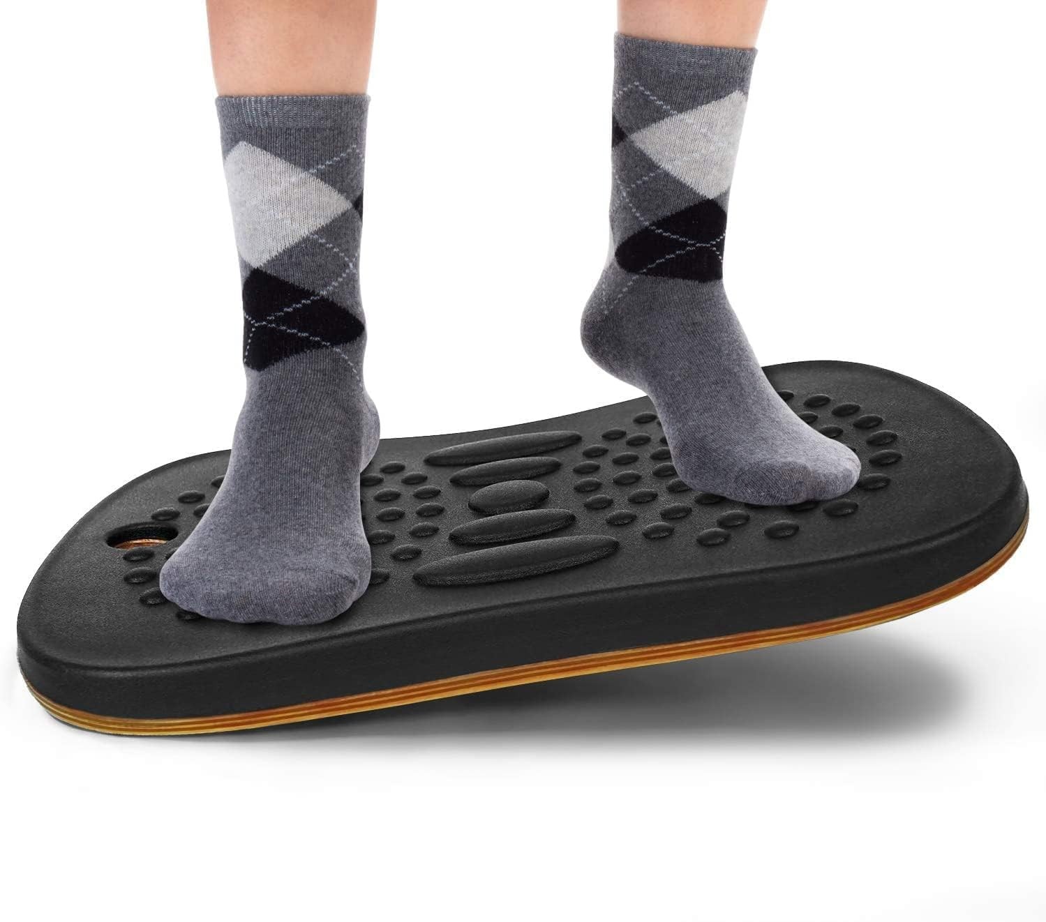 Yes4All Wobble Balance Board for Standing Desk/Anti-Fatigue Grey , Black gallery