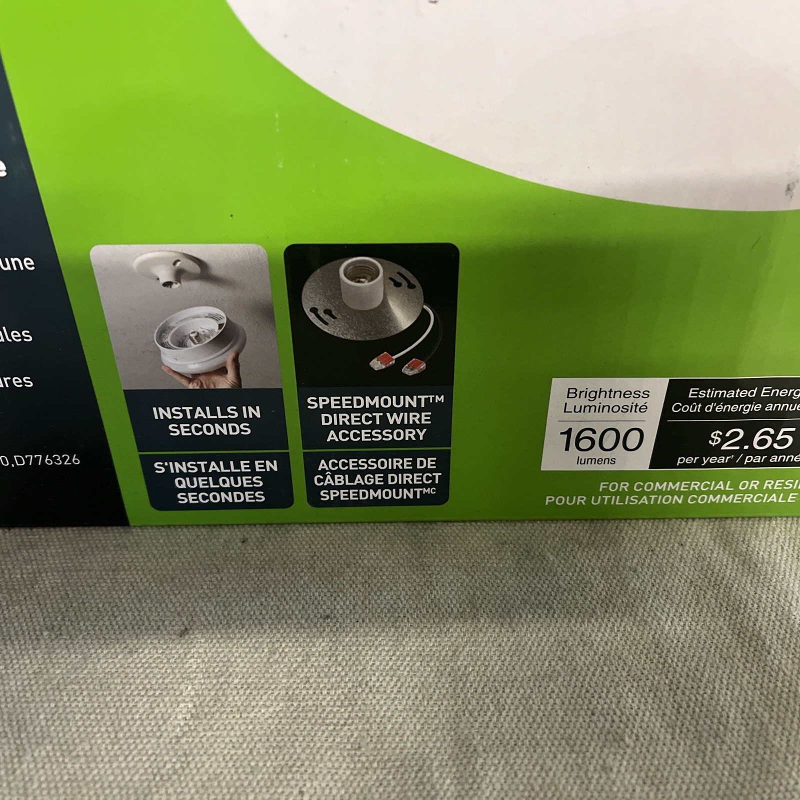 Eti 54652141 Led Flush Mount Light, 22W, 4000K, 1600 Lm gallery