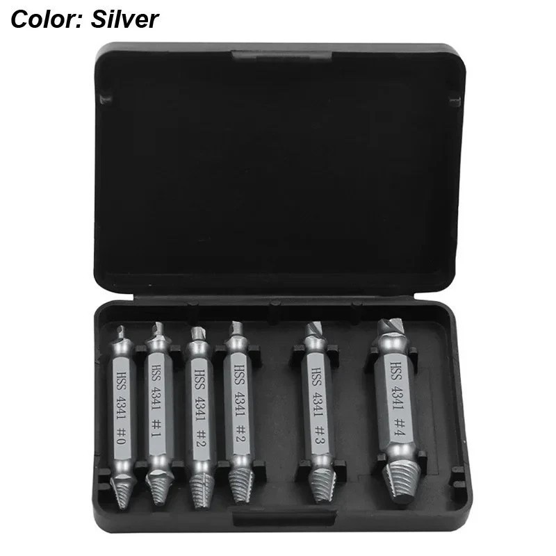 Damaged Screw Extractor Set HSS Drill Bit Easy Out Broken Bolt Stripped Remover. gallery