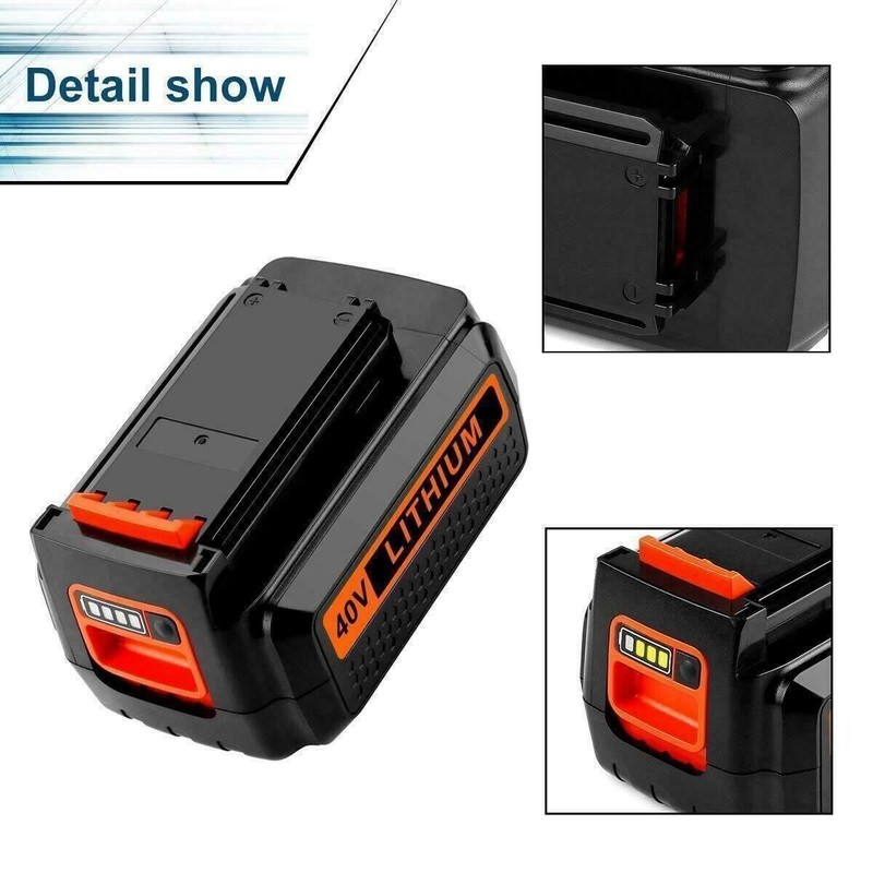 40V For Black & Decker 40Volt 4.0Ah MAX Lithium Ion Battery LBX36 LBX2040 LBXR36 gallery