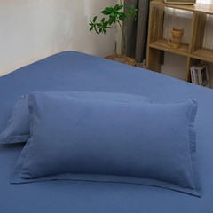 2PCS 2025 new 48 × 74cm solid color comfortable and skin-friendly pillowcase env