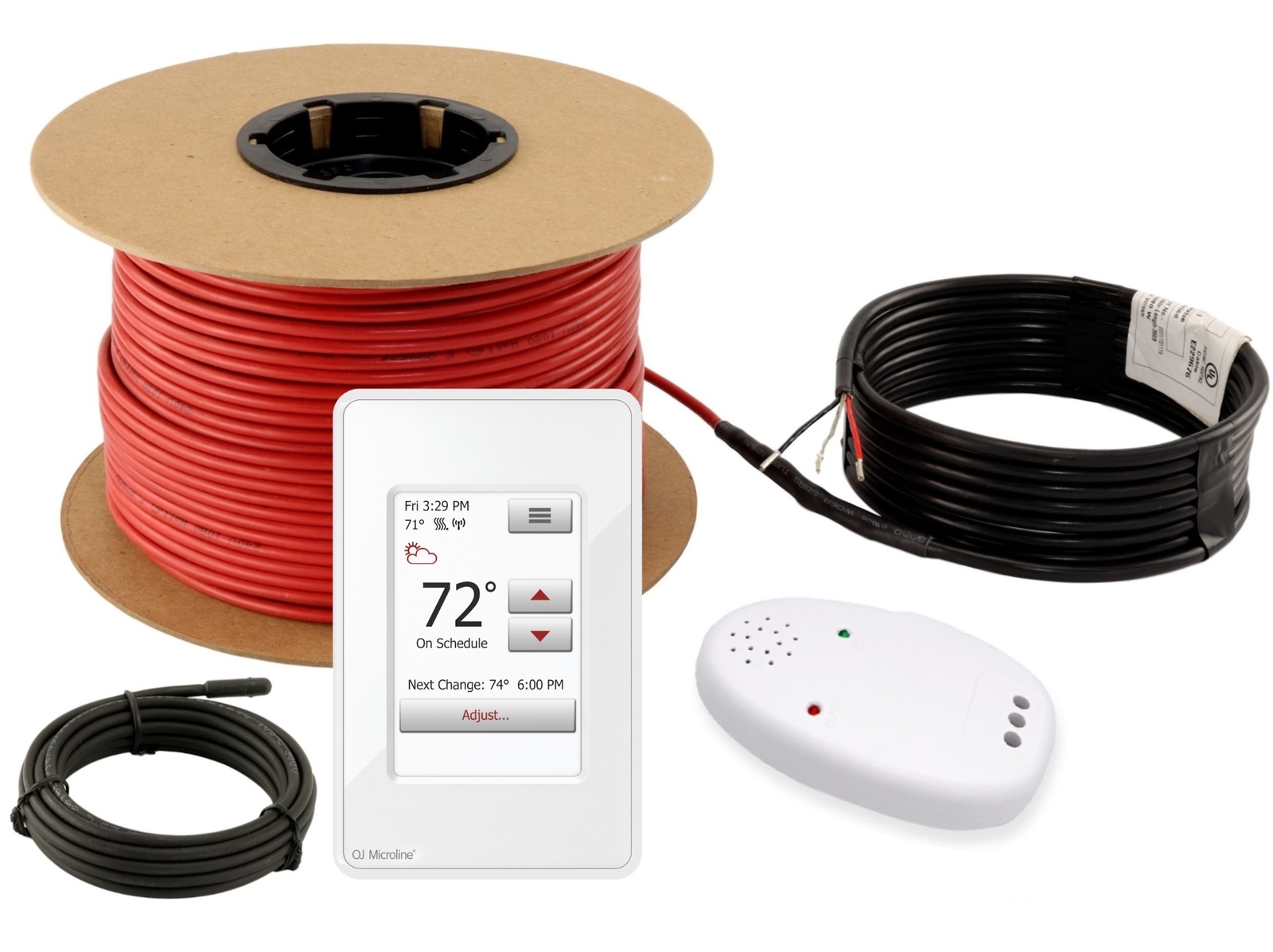 LuxHeat Cable Kit 240v (40-300sqft) Electric Radiant Floor Heating System Tile + gallery