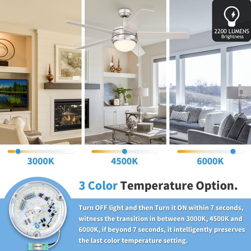 4 Inch Ceiling Fan Led Light Replacement 18w 2200lm 3000k 4500k 6000k Led Ceilin gallery