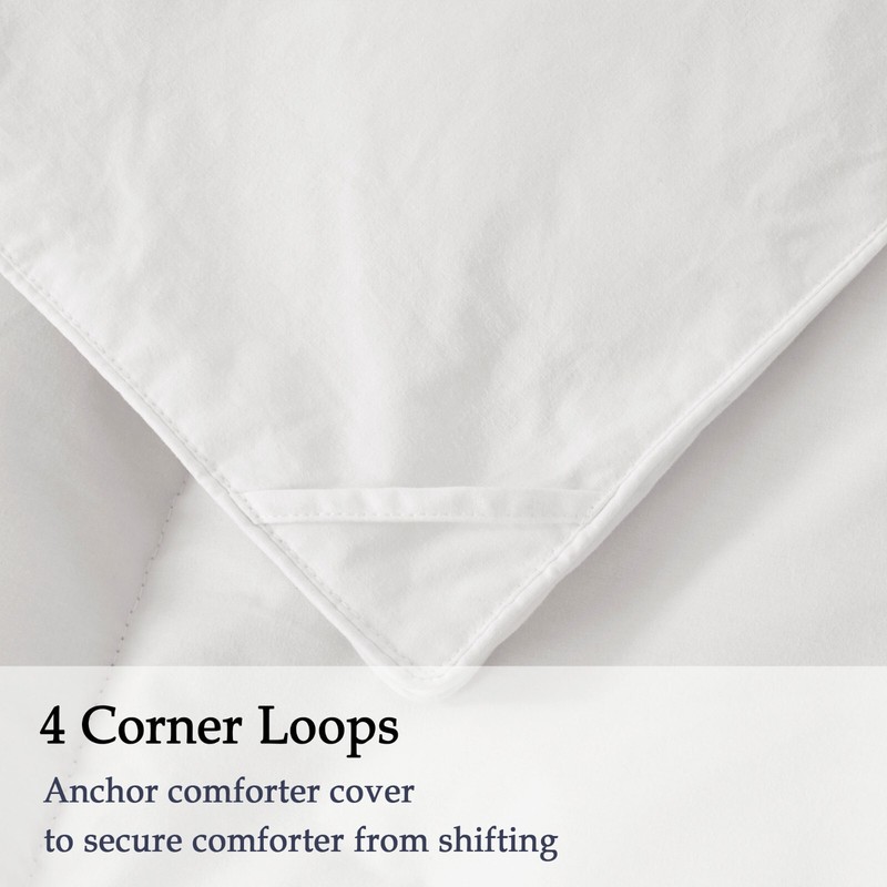 Winter Warm Down Feather Blend Comforter Gusseted Edge, King and Queen Sized gallery